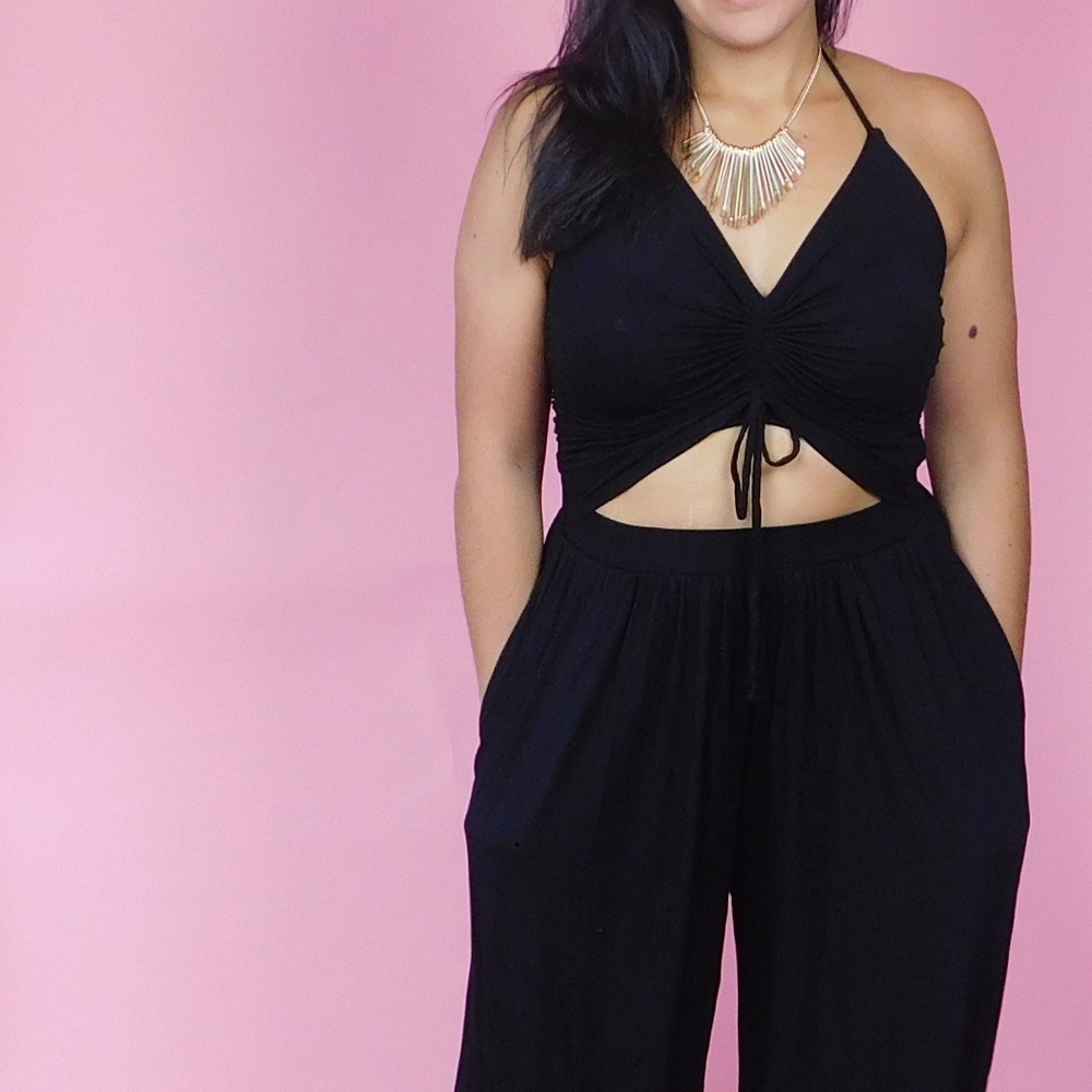 Drawstring Top Jumsuit - Picture 3 of 5